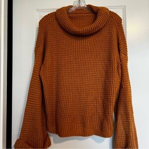 Gold mustard turtleneck sweater